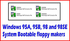 Windows 95 and 98 Setup Boot Floppy Diskette Maker