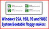 Windows 95 and 98 Setup Boot Floppy Diskette Maker